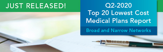 Q2-2020 Top 20 Lowest Cost Medical Plans Reports